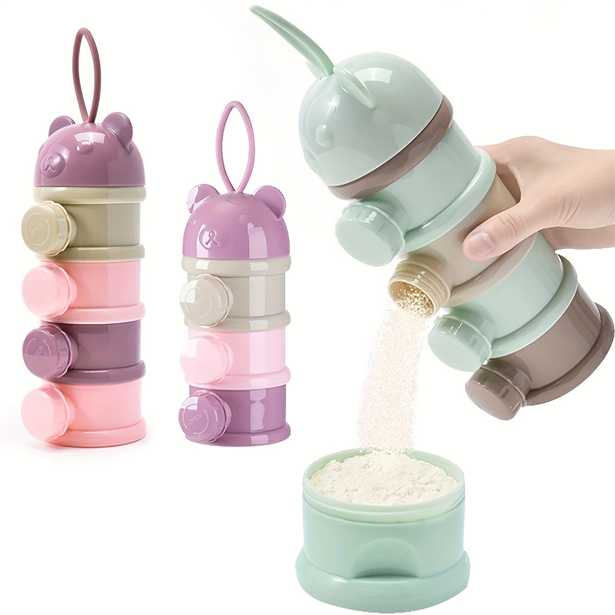 Baby Food Glass Jar - Wadah Susu Bubuk Bayi Kapasitas Besar