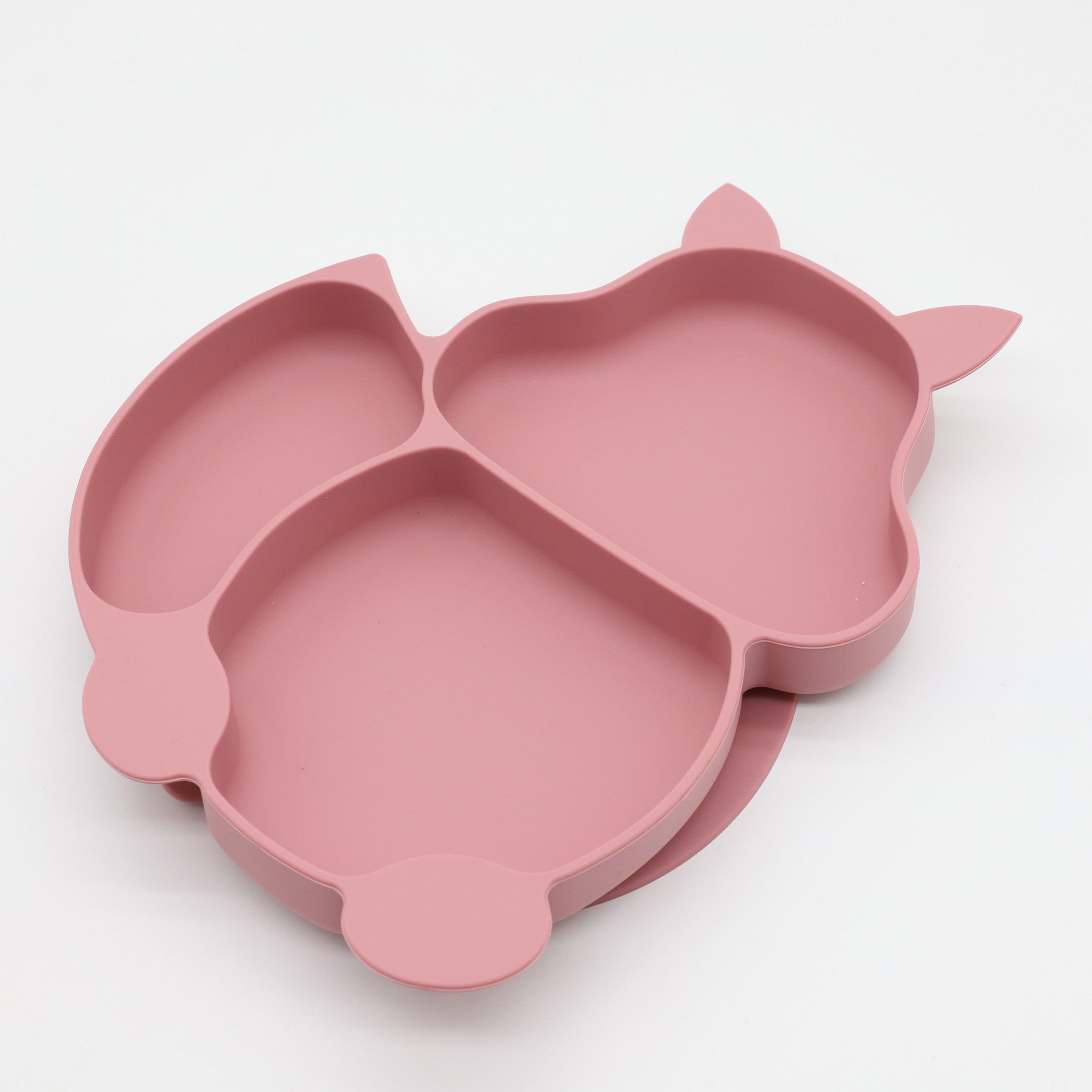 Baby Food Utensils Set - Piring makan tupai silikon, 3 buah