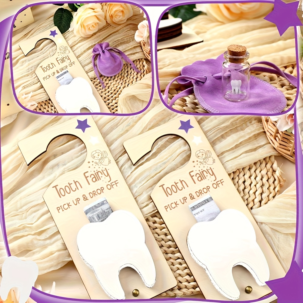 Baby Food Glass - Dekorasi Papan Tanda Peri Gigi, Set