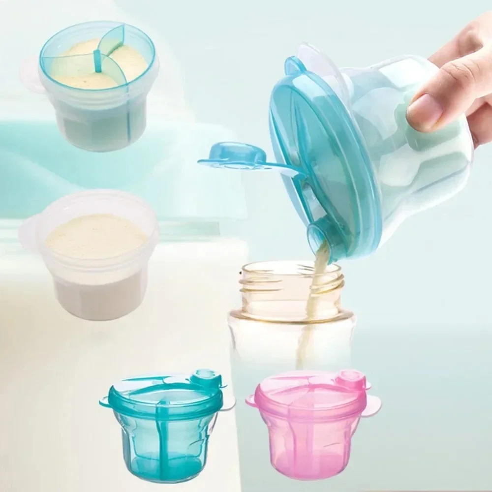 Baby Food Glass Jar - Dispenser Formula Portabel 3 Grid untuk