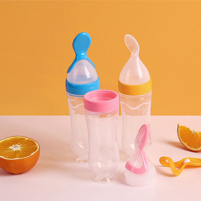 Baby Food Bites - Meremas botol makan silikon latihan bayi