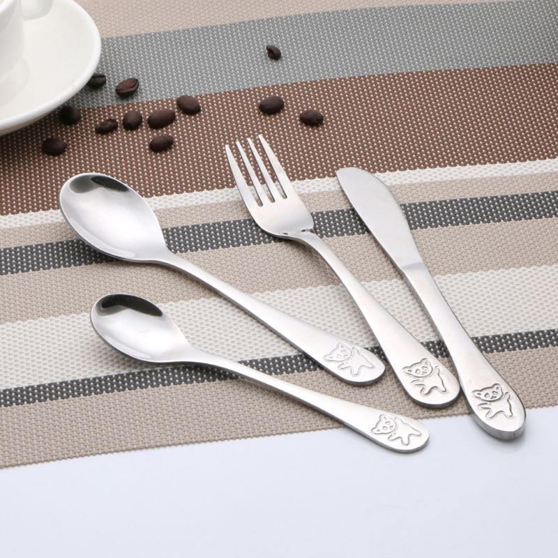Baby Food Utensils Set - 4 Buah/Set Sendok Teh Bayi Sendok
