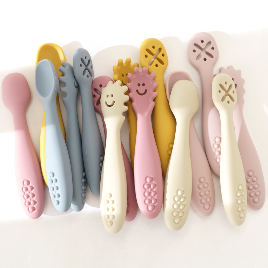 Baby Food Utensils Set - Set peralatan sendok makan bayi, 3