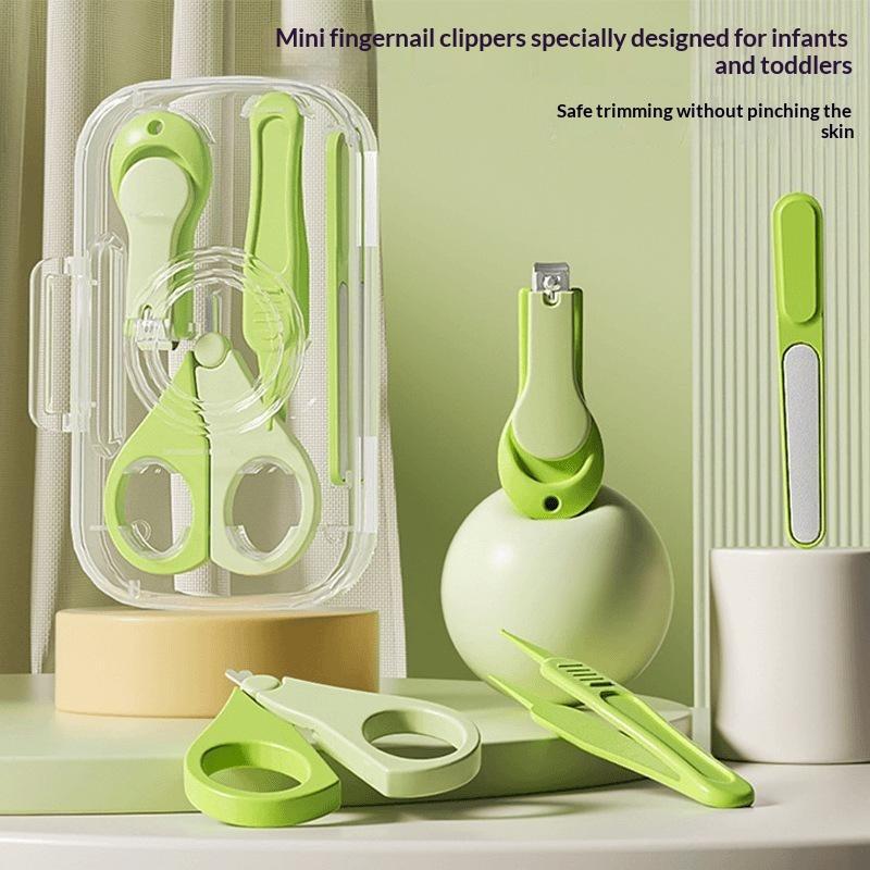 Baby Food Scissors - Set Perawatan Kuku Bayi 4Pcs Bahan