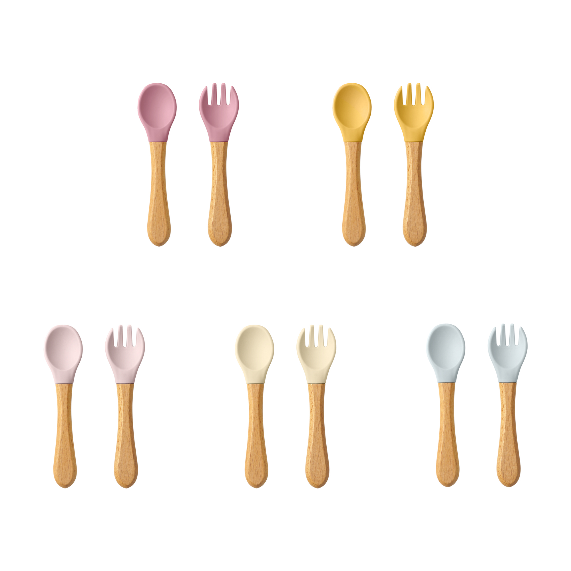 Baby Food Bites - Sendok belajar bayi, 2 buah Set