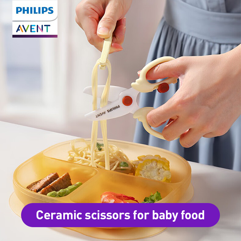 Baby Food Scissors - Gunting Makanan Bayi Avent dengan Bilah