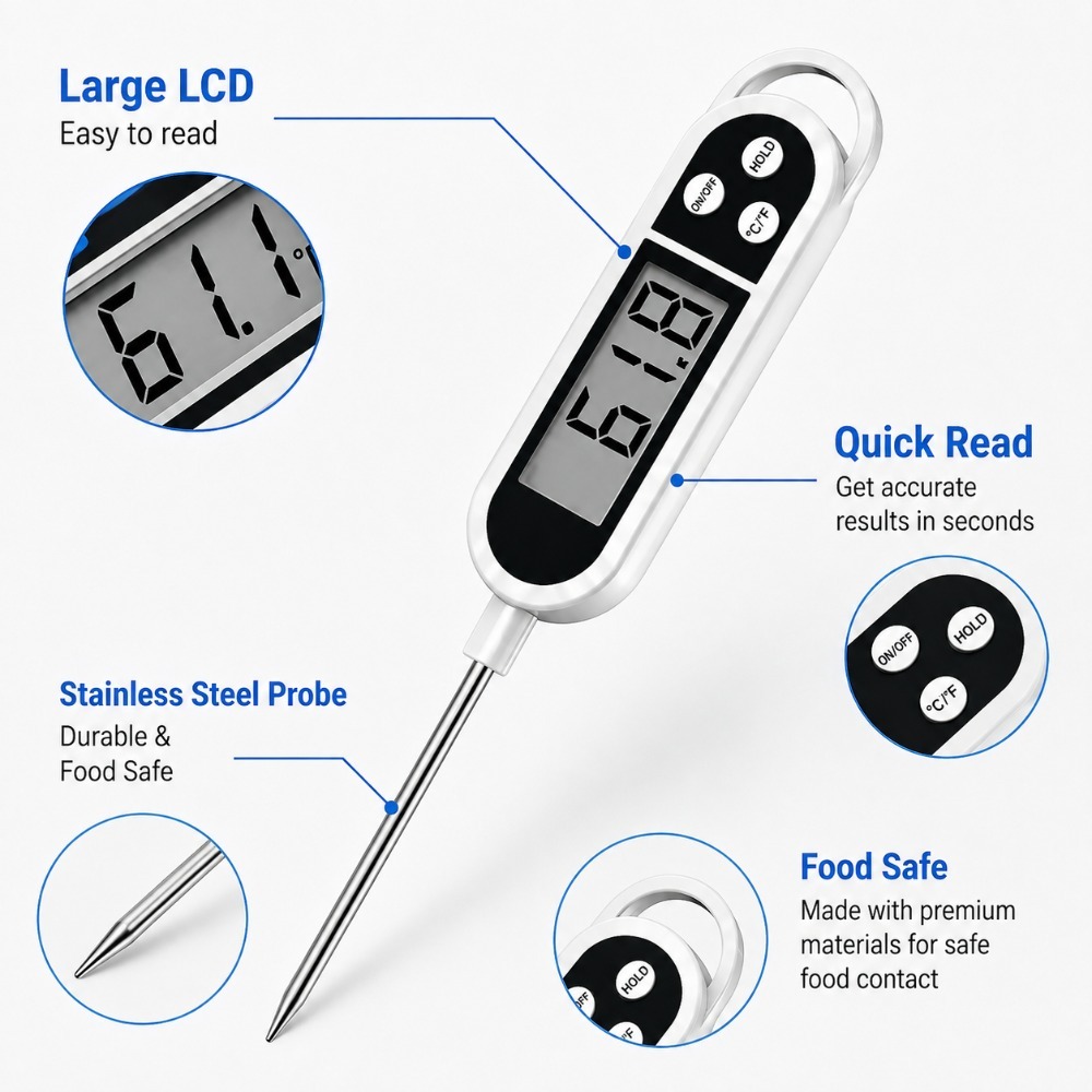 Termometer Digital Dapur denga - Baby Food Age ulasan dan harga
