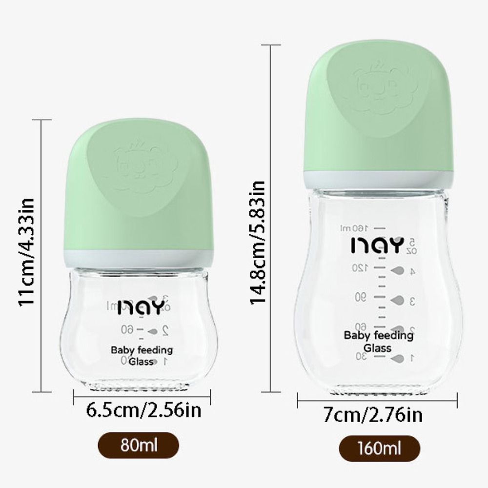 Botol Bayi Kaca Lucu Anti-kemb - Baby Food Glass ulasan dan harga