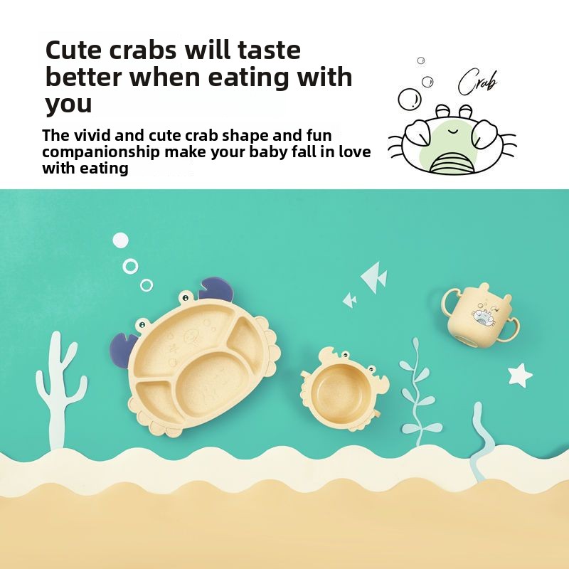 4/6 Buah Piring Anak-anak Kepi - Baby Food Utensils Set ulasan dan harga