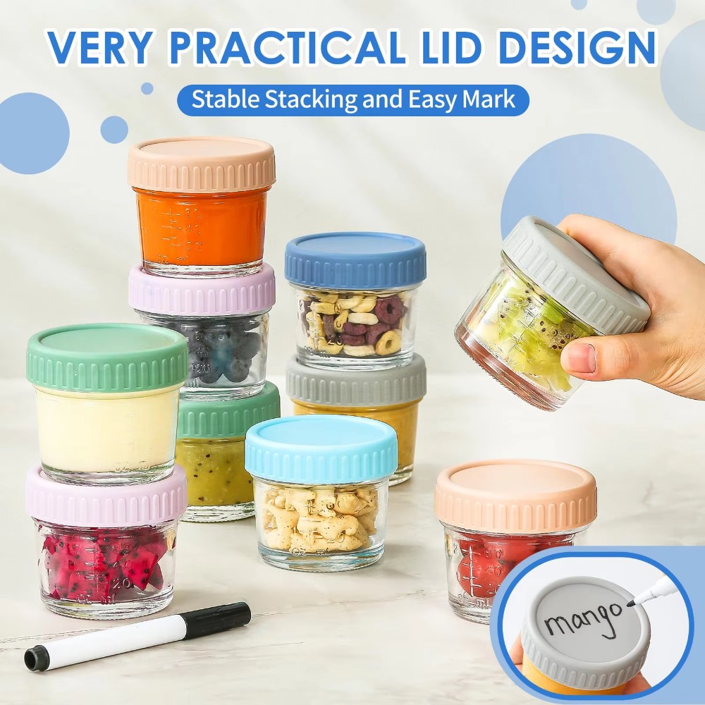 6pcs Stoples Kaca Mason Jar un - Baby Food Glass Jar ulasan dan harga
