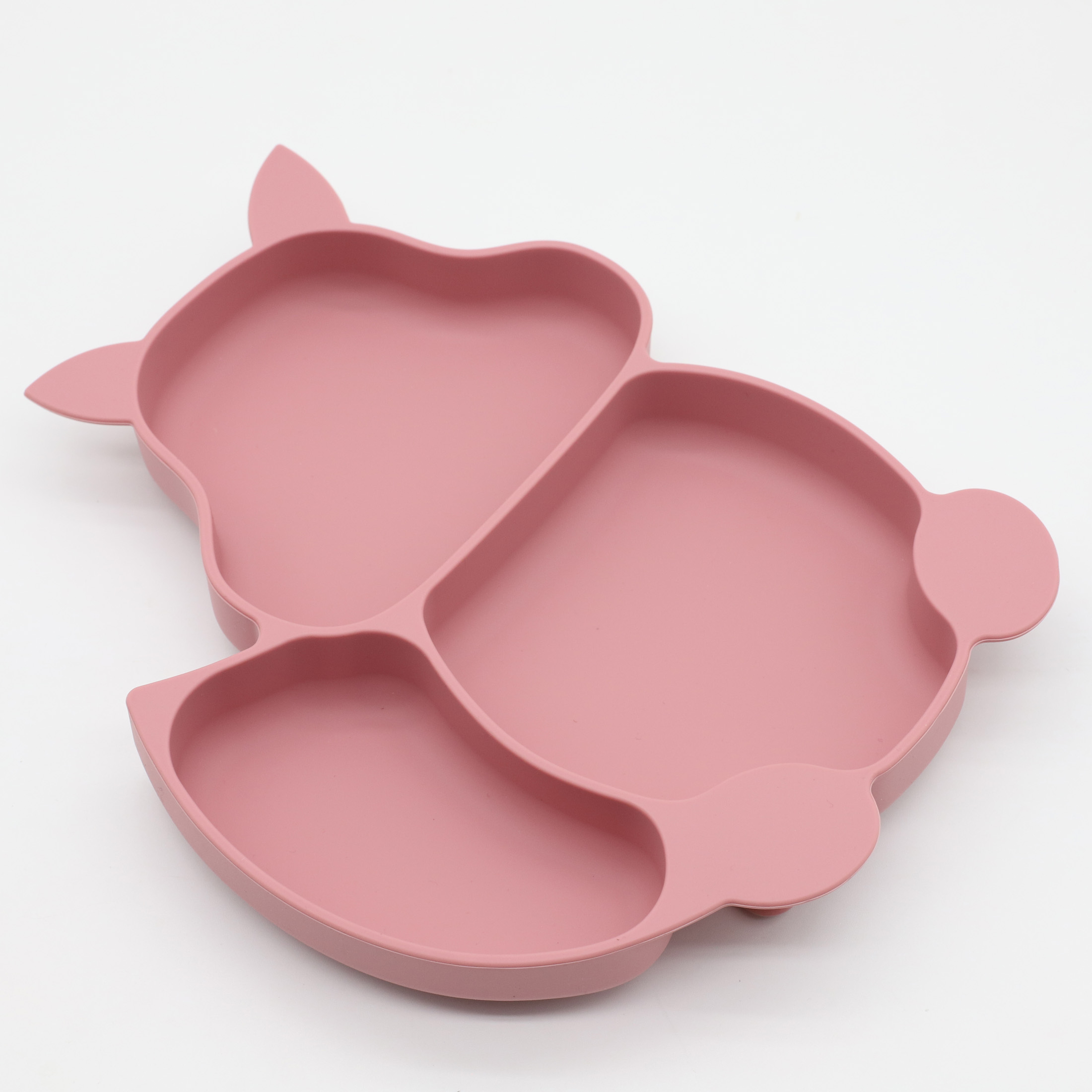 Piring makan tupai silikon, 3  - Baby Food Utensils Set ulasan dan harga