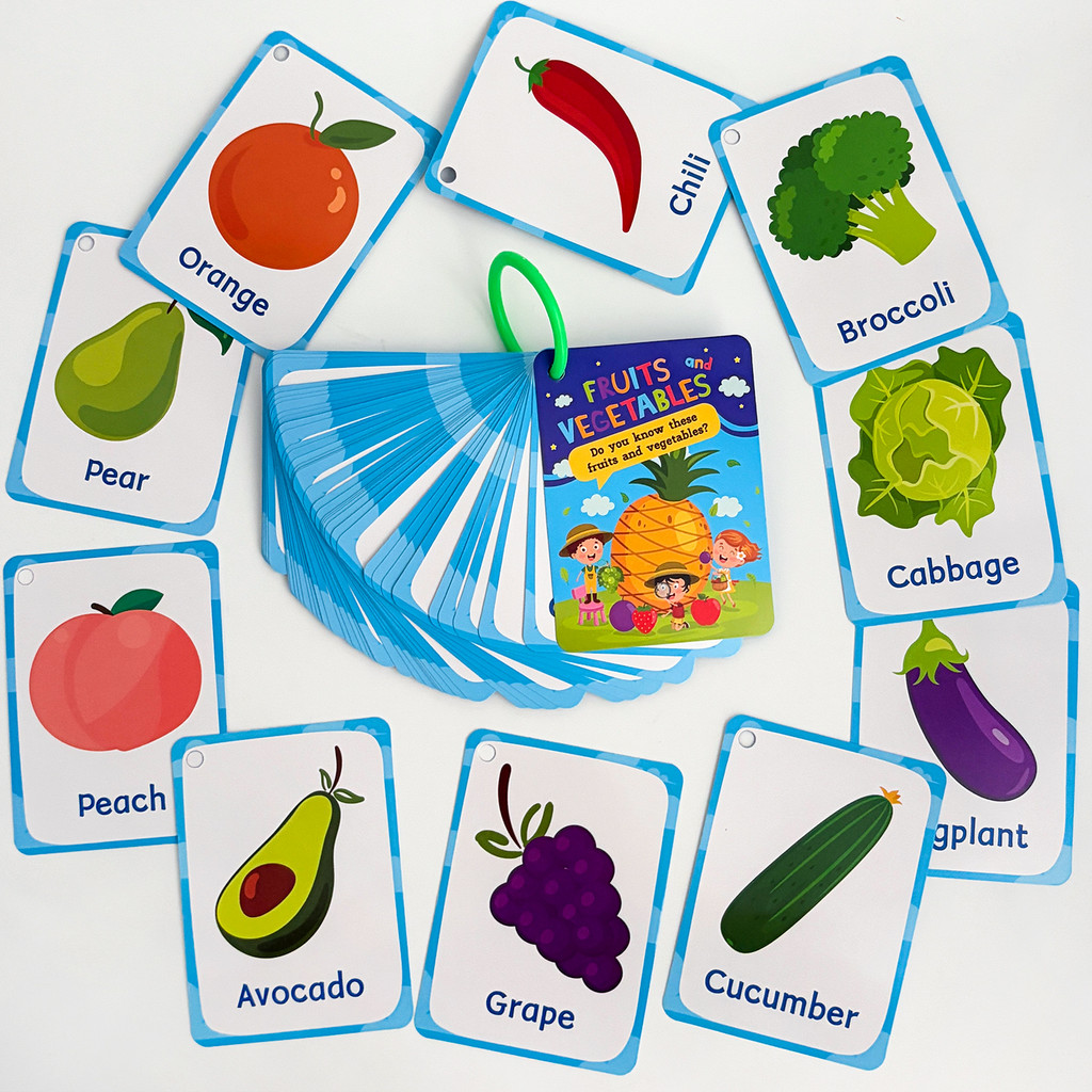 Kartu Flashcard Buah dan Sayur - Baby Food Age ulasan dan harga