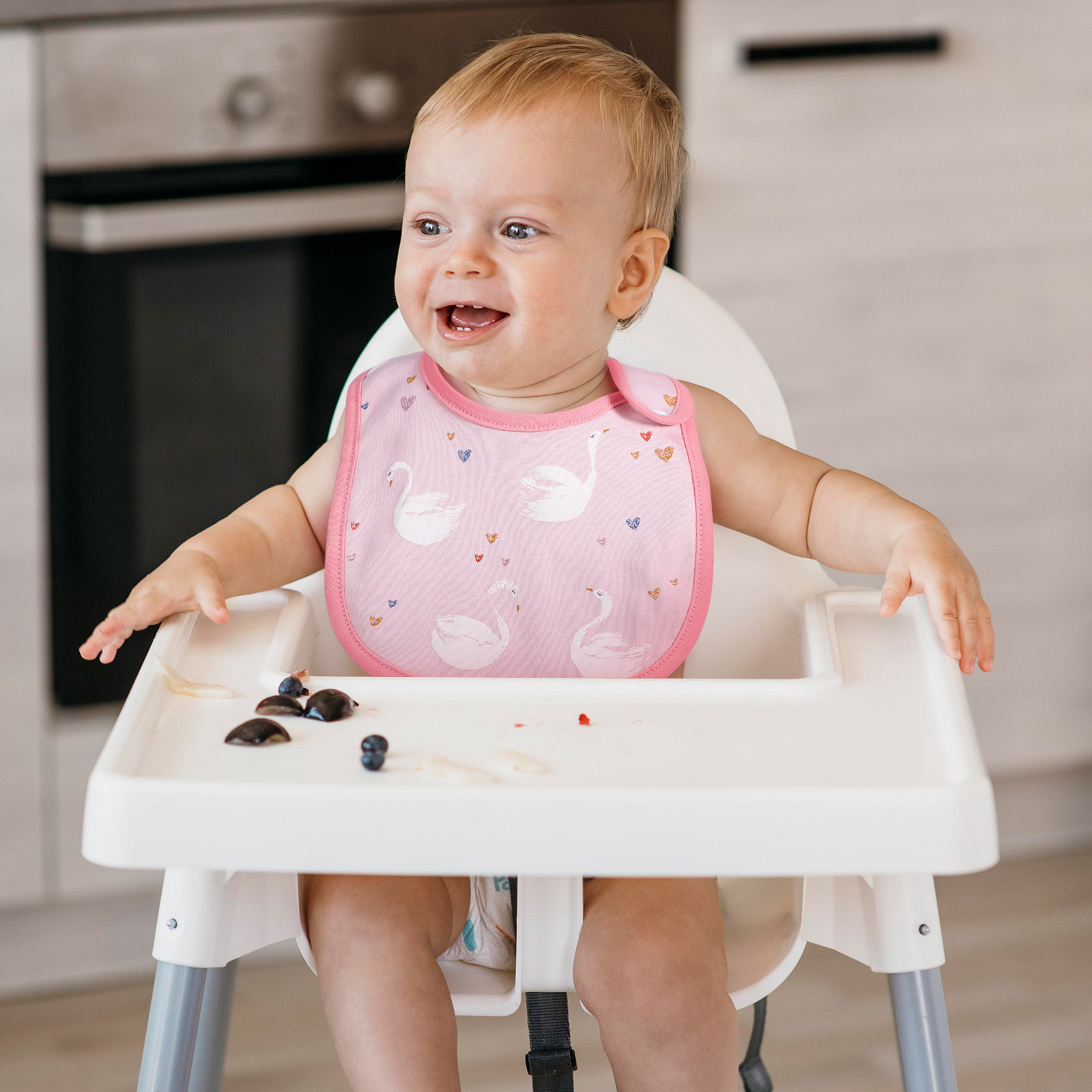 3pcs Celemek Bayi dari Katun d - Baby Food Newborn ulasan dan harga
