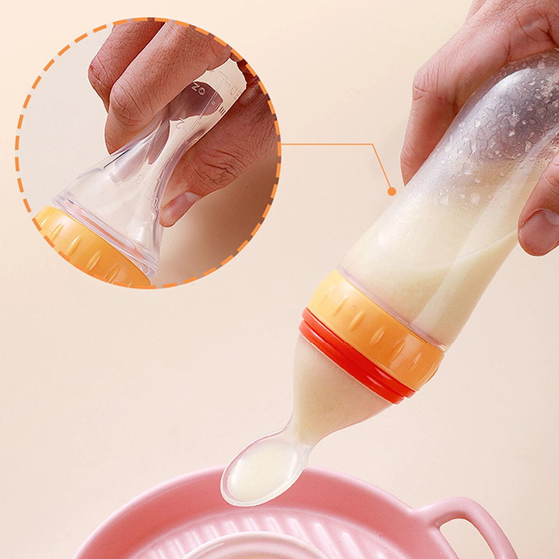 Meremas botol makan silikon la - Baby Food Bites ulasan dan harga