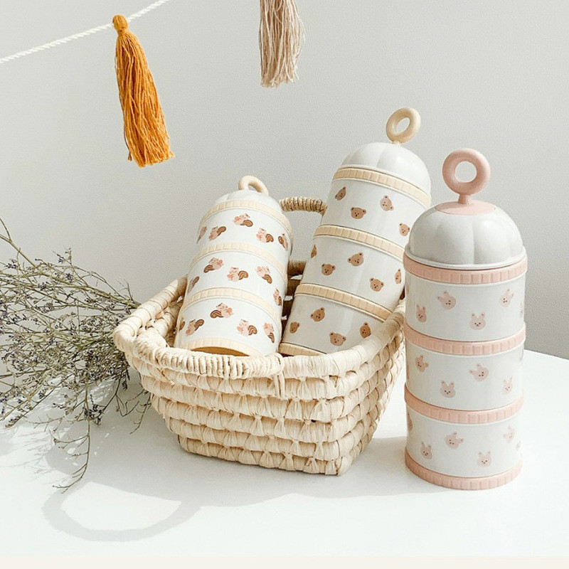 Kotak wadah susu beruang lucu, - Baby Food Stuff ulasan dan harga