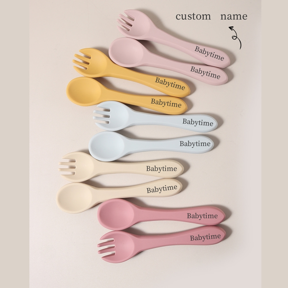 Nama Kustom 1 Pasang Sendok da - Baby Food Bites ulasan dan harga