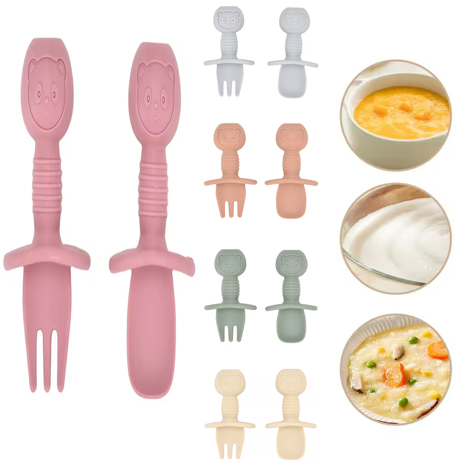 2 Buah Sendok Garpu Silikon Ga - Baby Food Bites ulasan dan harga