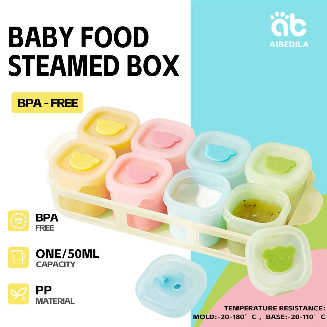 AIBEDILA Baki Silikon untuk Ma - Baby Food Glass Jar ulasan dan harga