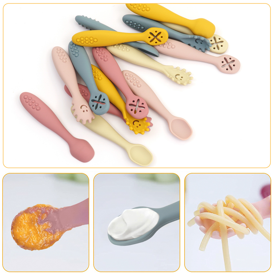 Set peralatan sendok makan bay - Baby Food Utensils Set ulasan dan harga