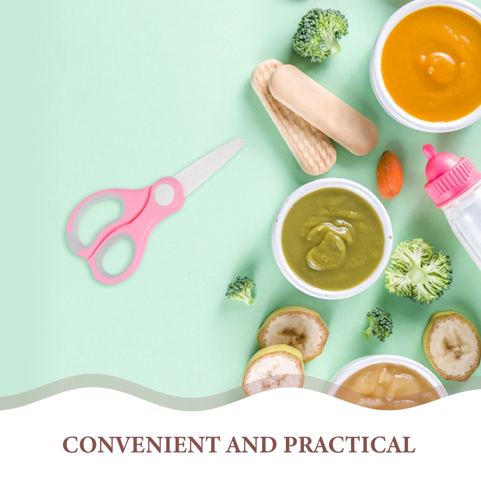 Gunting Makanan Bayi Keramik P - Baby Food Scissors ulasan dan harga