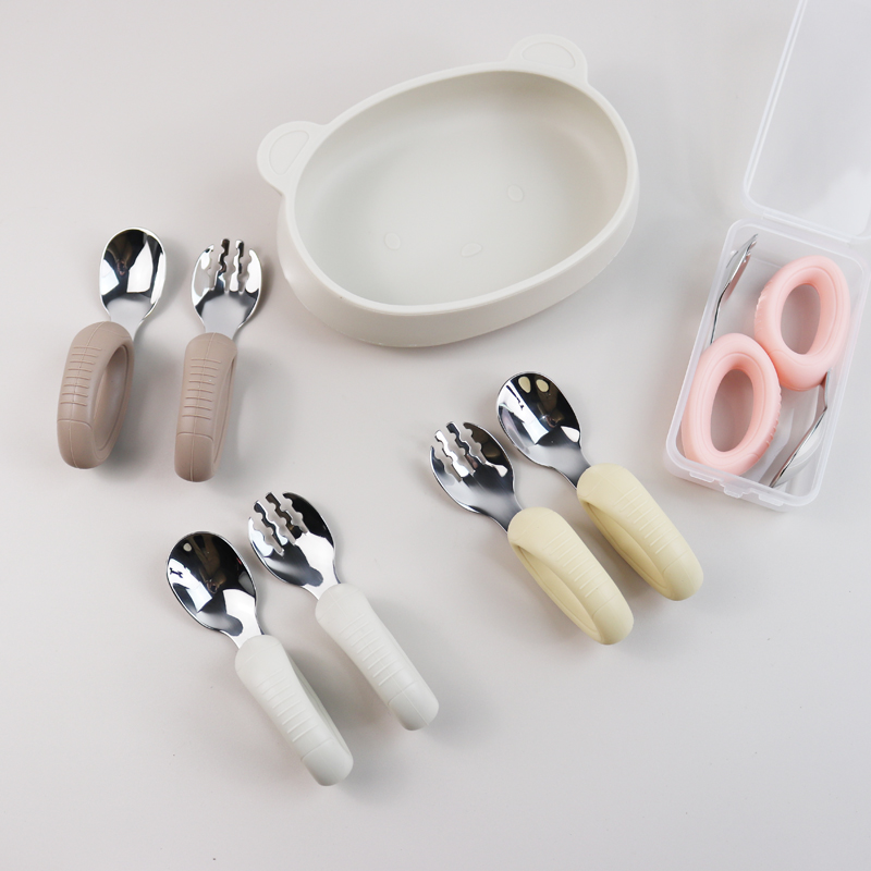 Set Sendok Garpu Bayi dari Baj - Baby Food Utensils Set ulasan dan harga