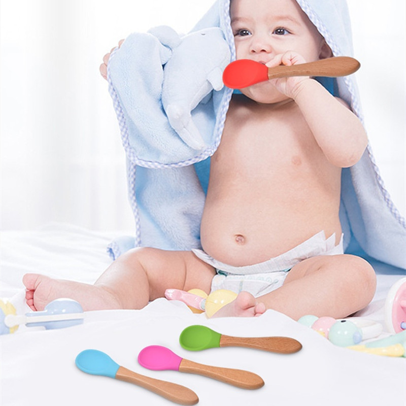 2 Buah/Set Sendok Garpu Siliko - Baby Food Utensils Set ulasan dan harga