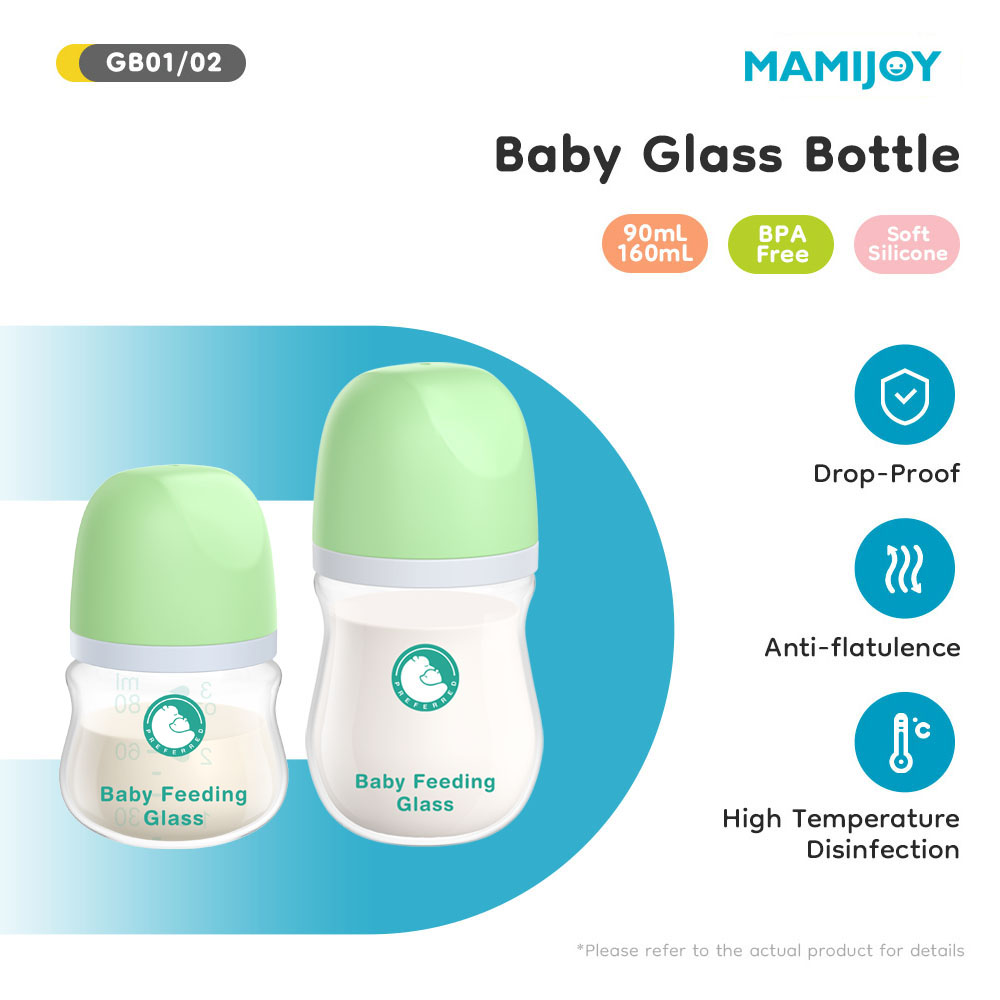 MAMIJOY 1PCS Botol Susu Bayi B - Baby Food Glass ulasan dan harga