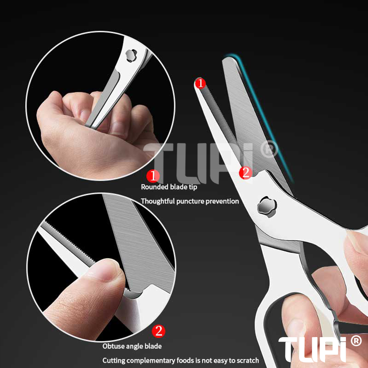 Gunting Makanan Bayi TUPI - Ba - Baby Food Scissors ulasan dan harga