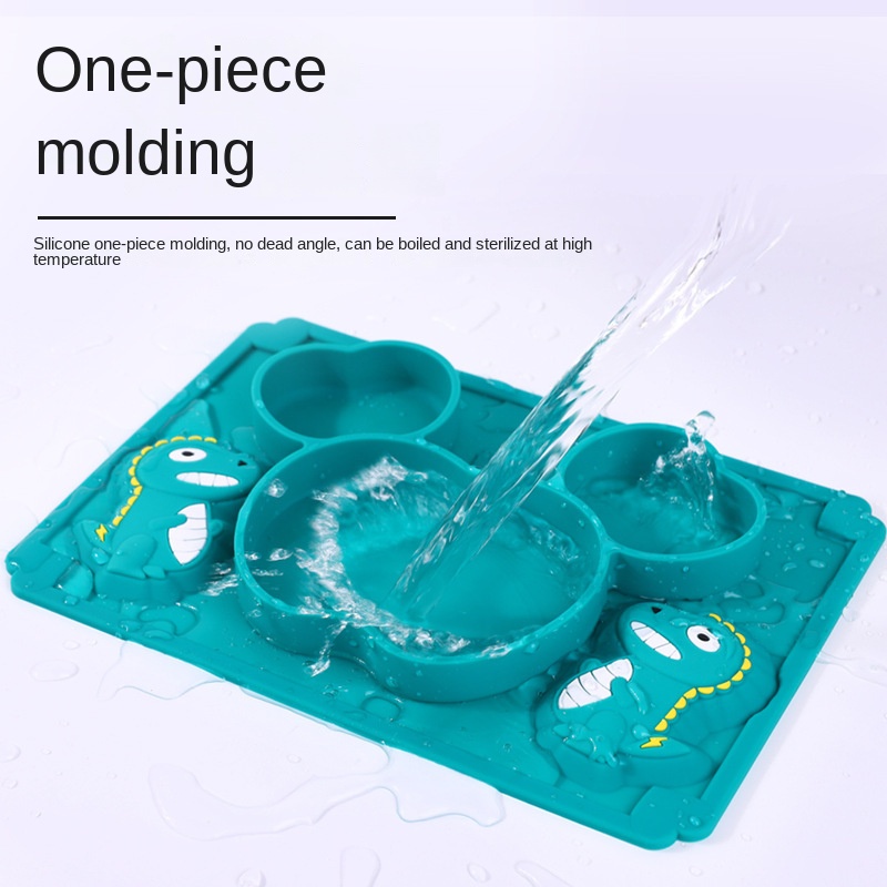 Peralatan Makan Silikon Dinosa - Baby Food Utensils Set ulasan dan harga